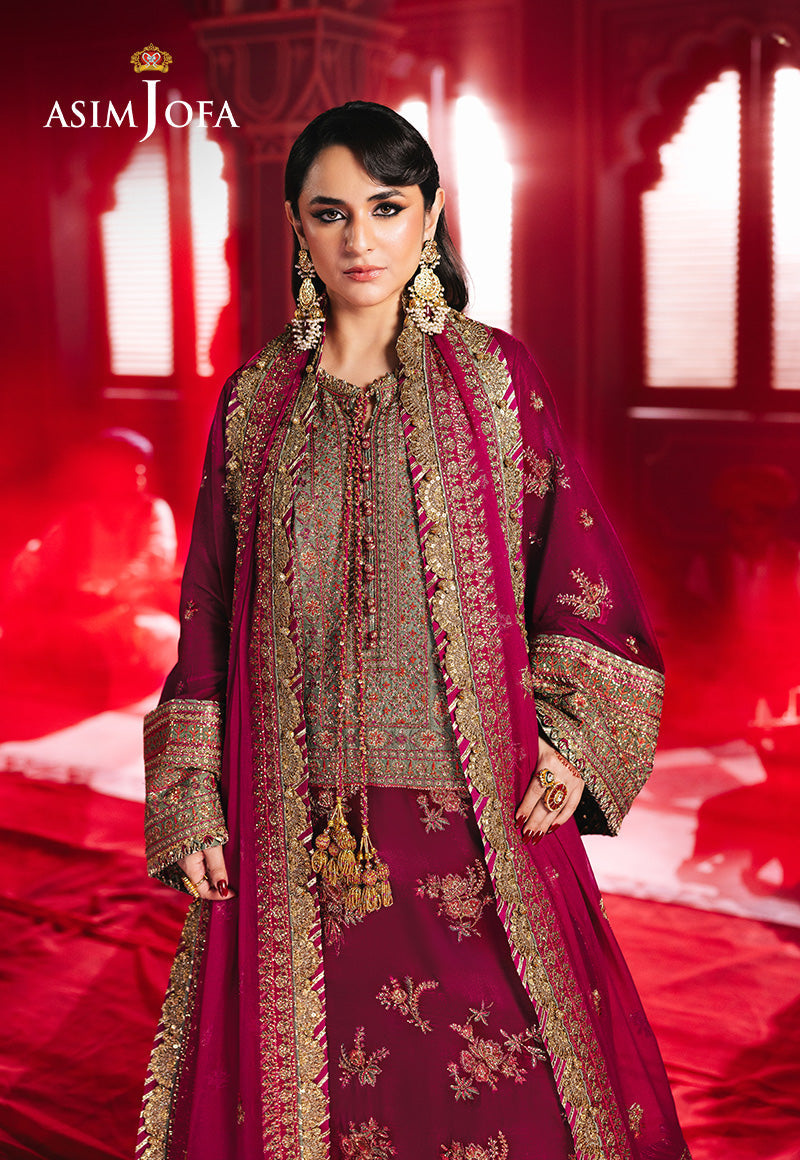 Asim Jofa Makhmal Ajmv-06 Embroidered Velvet 2 Pcs