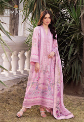 Asim Jofa Designers Limited Edition Ajrsd-03 Digitally Printed Embroidered Grip Stitched 3 Pcs