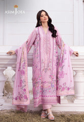 Asim Jofa Designers Limited Edition Ajrsd-03 Digitally Printed Embroidered Grip Stitched 3 Pcs