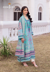 Asim Jofa Designers Limited Edition Ajrsd-04 Digitally Printed Embroidered Raw Silk Stitched 3 Pcs