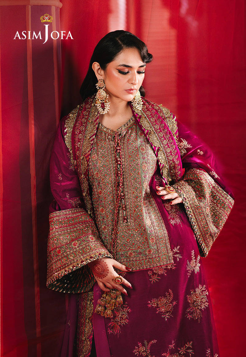 Asim Jofa Makhmal Ajmv-06 Embroidered Velvet 2 Pcs