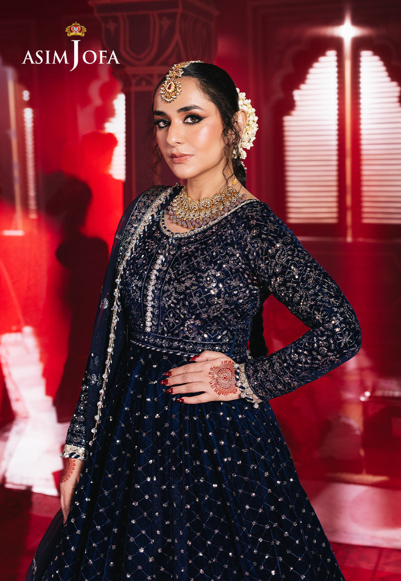Asim Jofa Makhmal Ajmv-03 Embroidered Velvet 2 Pcs