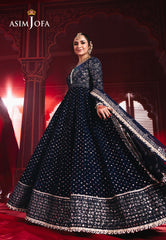 Asim Jofa Designers Limited Edition Ajmvd-03 Embroidered Velvet Stitched 2 Pcs