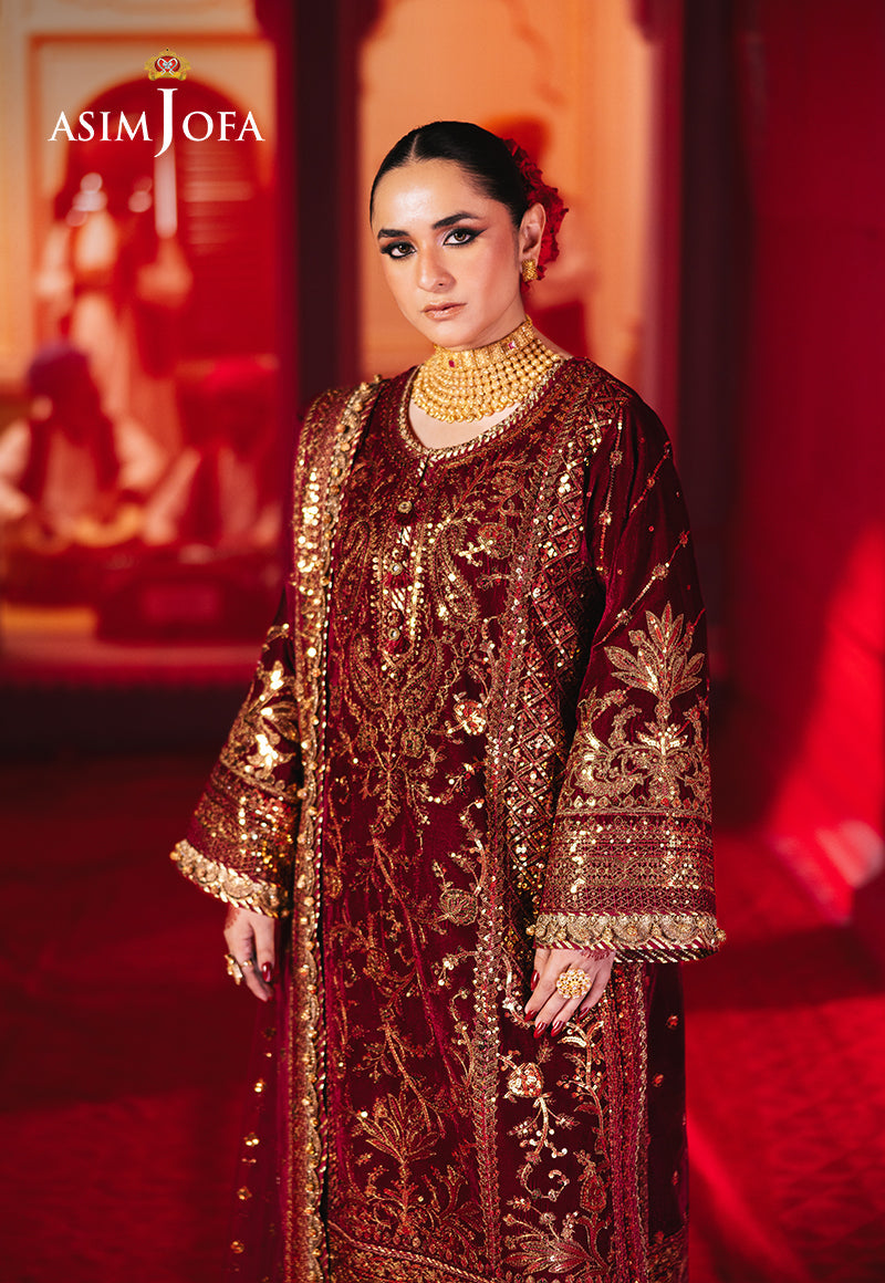 Asim Jofa Makhmal Ajmv-02 Embroidered Velvet 3 Pcs