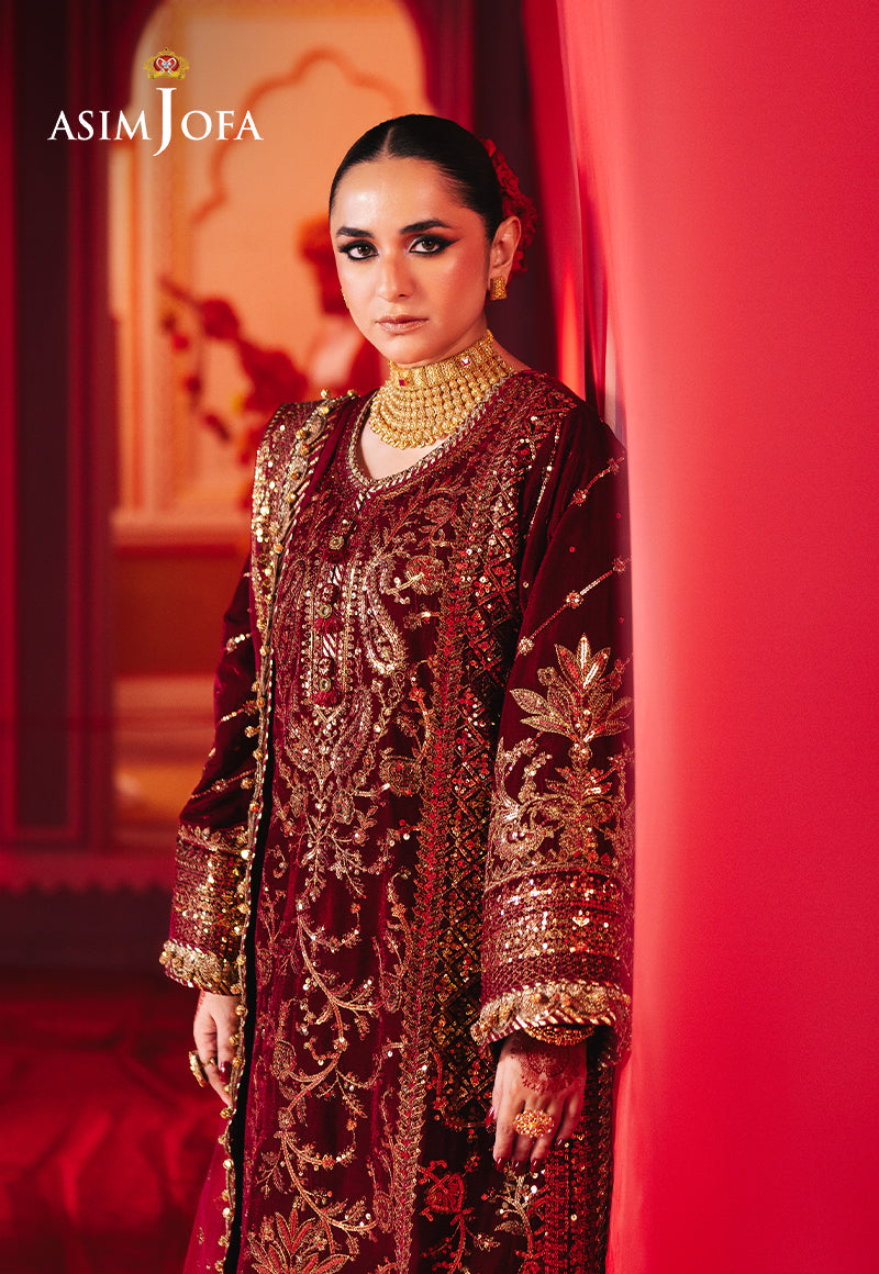 Asim Jofa Makhmal Ajmv-02 Embroidered Velvet 3 Pcs