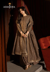 Asim Jofa Unstitched 3 Piece Luxury Festive Rejoice AJLFF-08 Embroidered Paper Cotton 3 Pcs