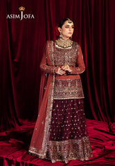 Asim Jofa Makhmal Ajmv-04 Embroidered Velvet 3 Pcs