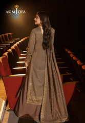 Asim Jofa Unstitched 3 Piece Luxury Festive Rejoice AJLFF-08 Embroidered Paper Cotton 3 Pcs
