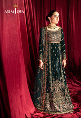 Asim Jofa Designers Limited Edition Ajmvd-05 Embroidered Velvet Stitched 3 Pcs