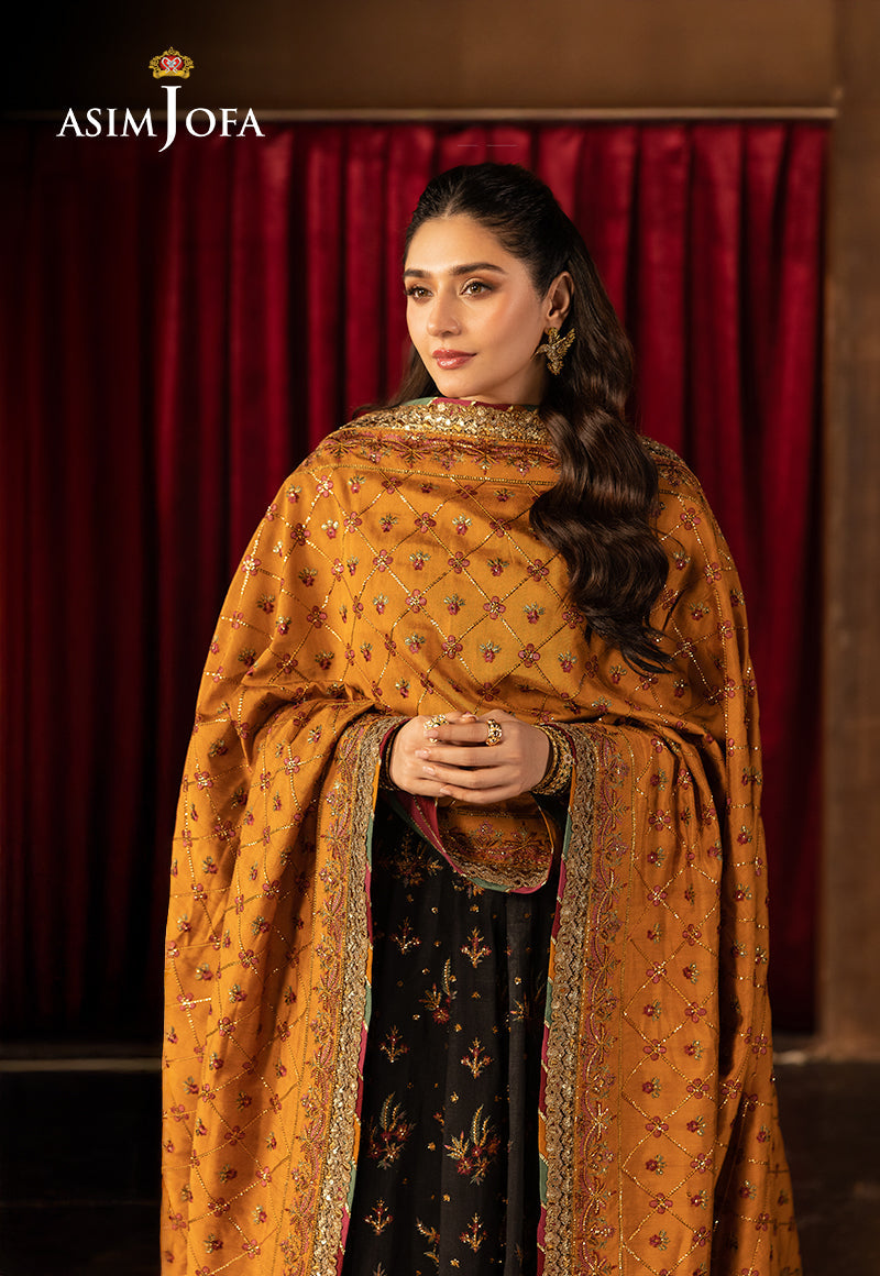 Asim Jofa Unstitched 3 Piece Luxury Festive Rejoice AJLFF-19 Embroidered Silk 3 Pcs
