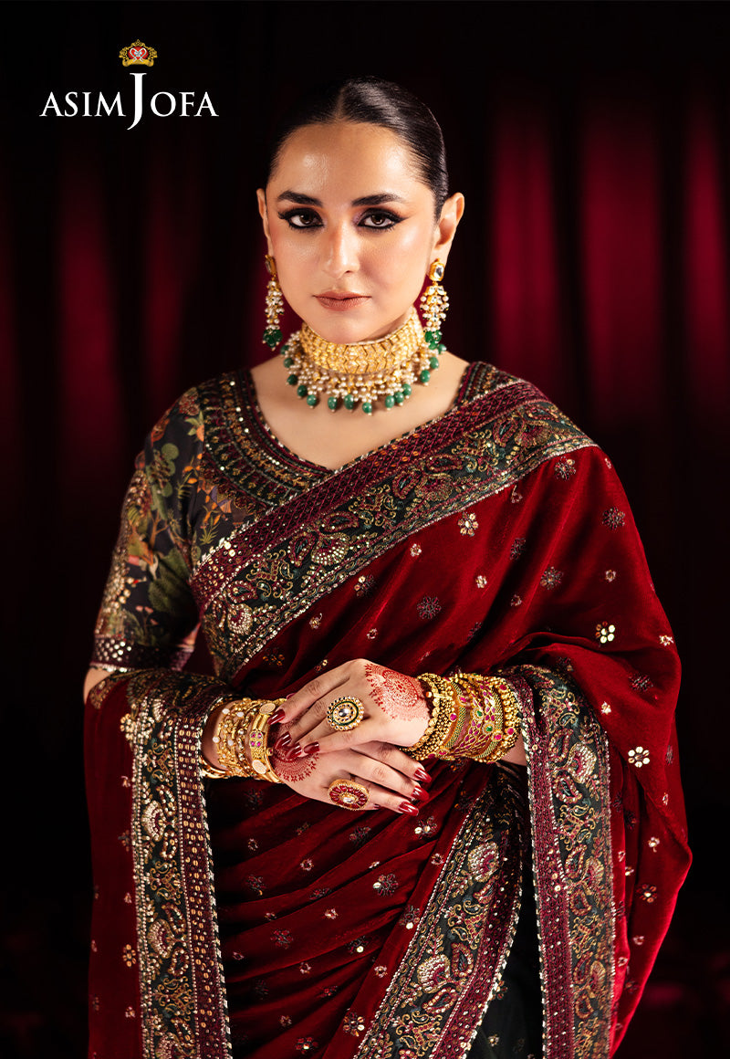 Asim Jofa Makhmal Ajmv-08 Embroidered Velvet 2 Pcs