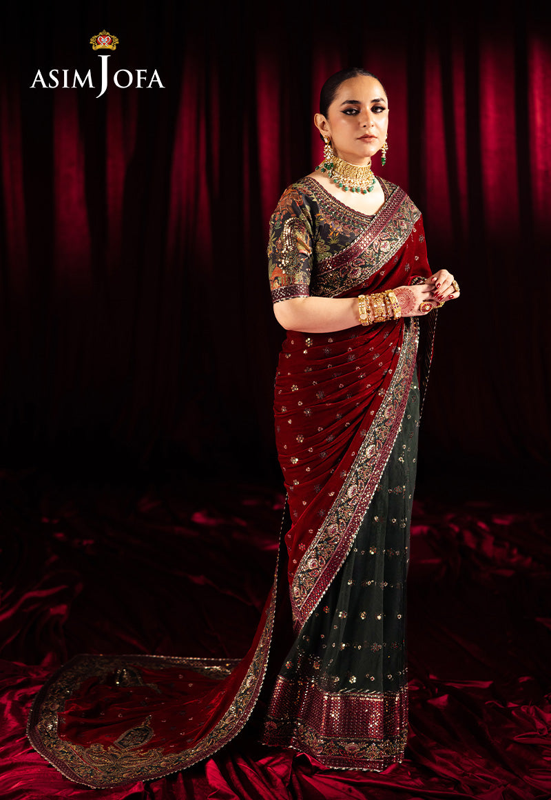 Asim Jofa Makhmal Ajmv-08 Embroidered Velvet 2 Pcs