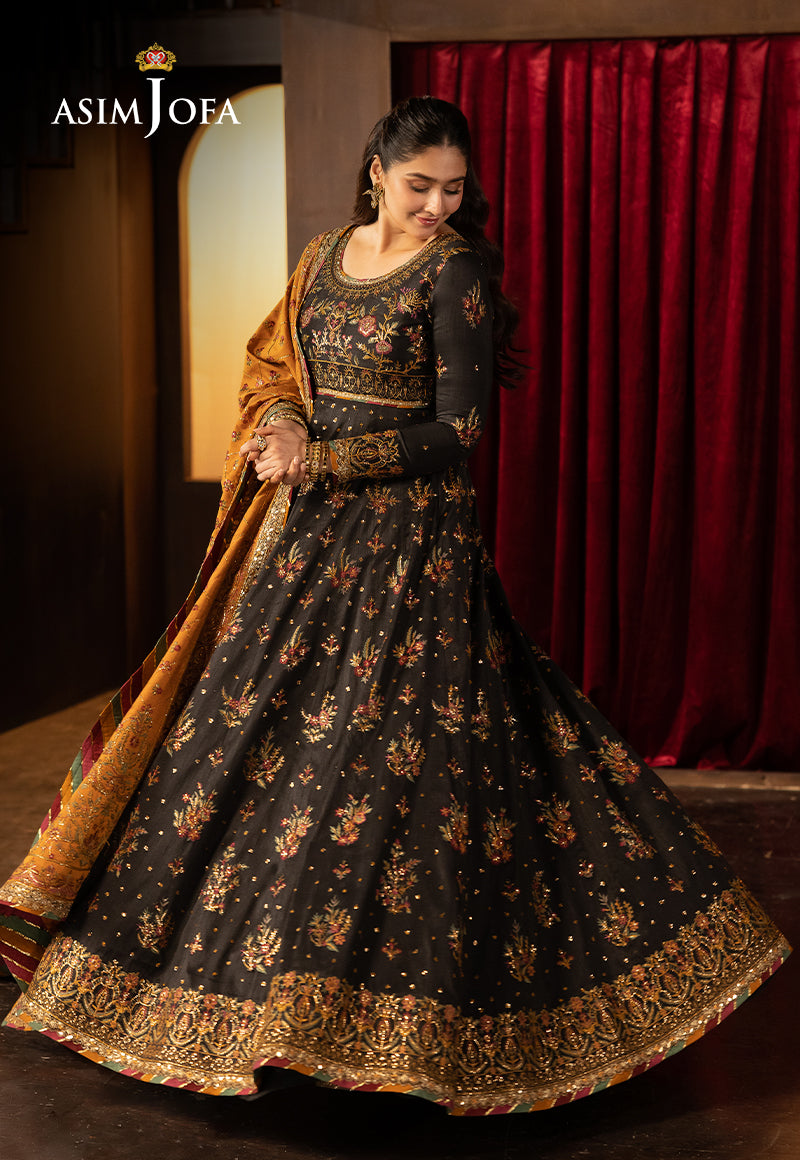 Asim Jofa Unstitched 3 Piece Luxury Festive Rejoice AJLFF-19 Embroidered Silk 3 Pcs