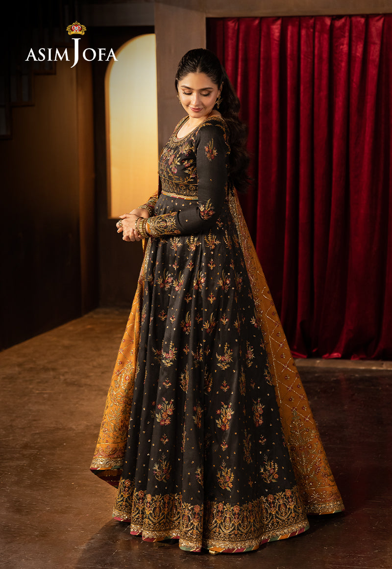 Asim Jofa Unstitched 3 Piece Luxury Festive Rejoice AJLFF-19 Embroidered Silk 3 Pcs