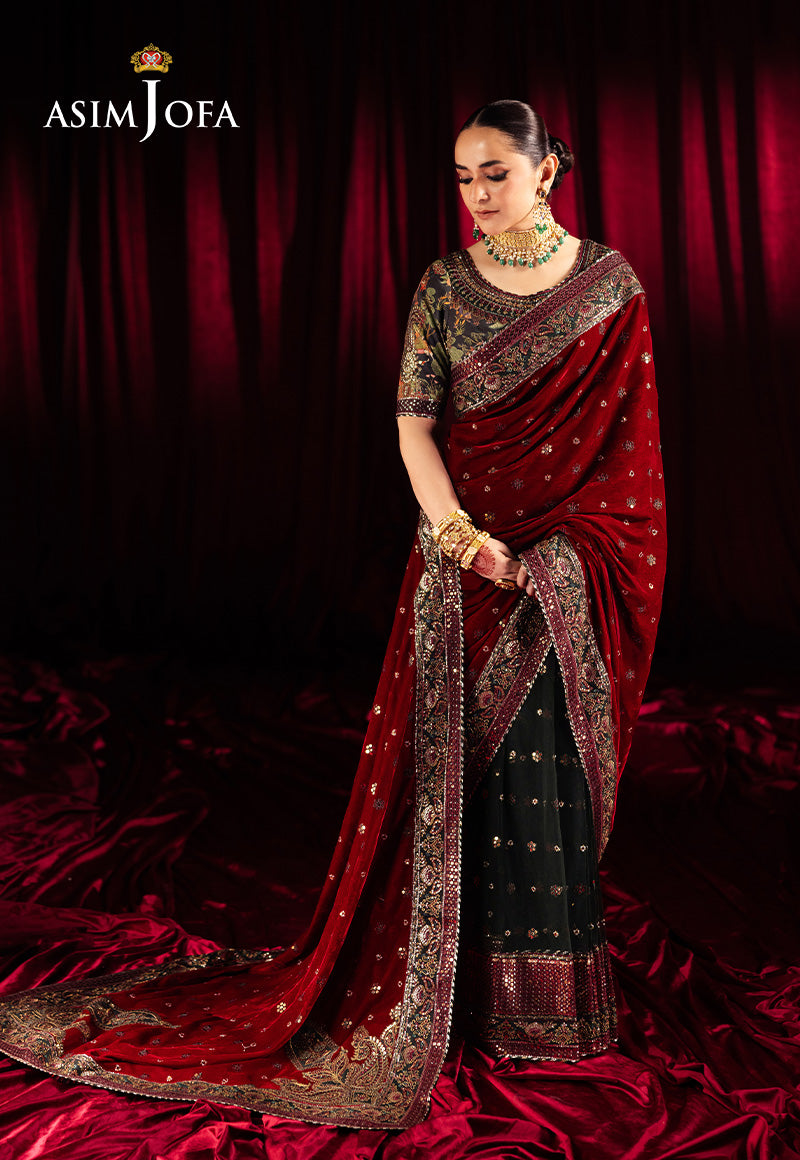 Asim Jofa Makhmal Ajmv-08 Embroidered Velvet 2 Pcs