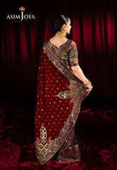 Asim Jofa Makhmal Ajmv-08 Embroidered Velvet 2 Pcs
