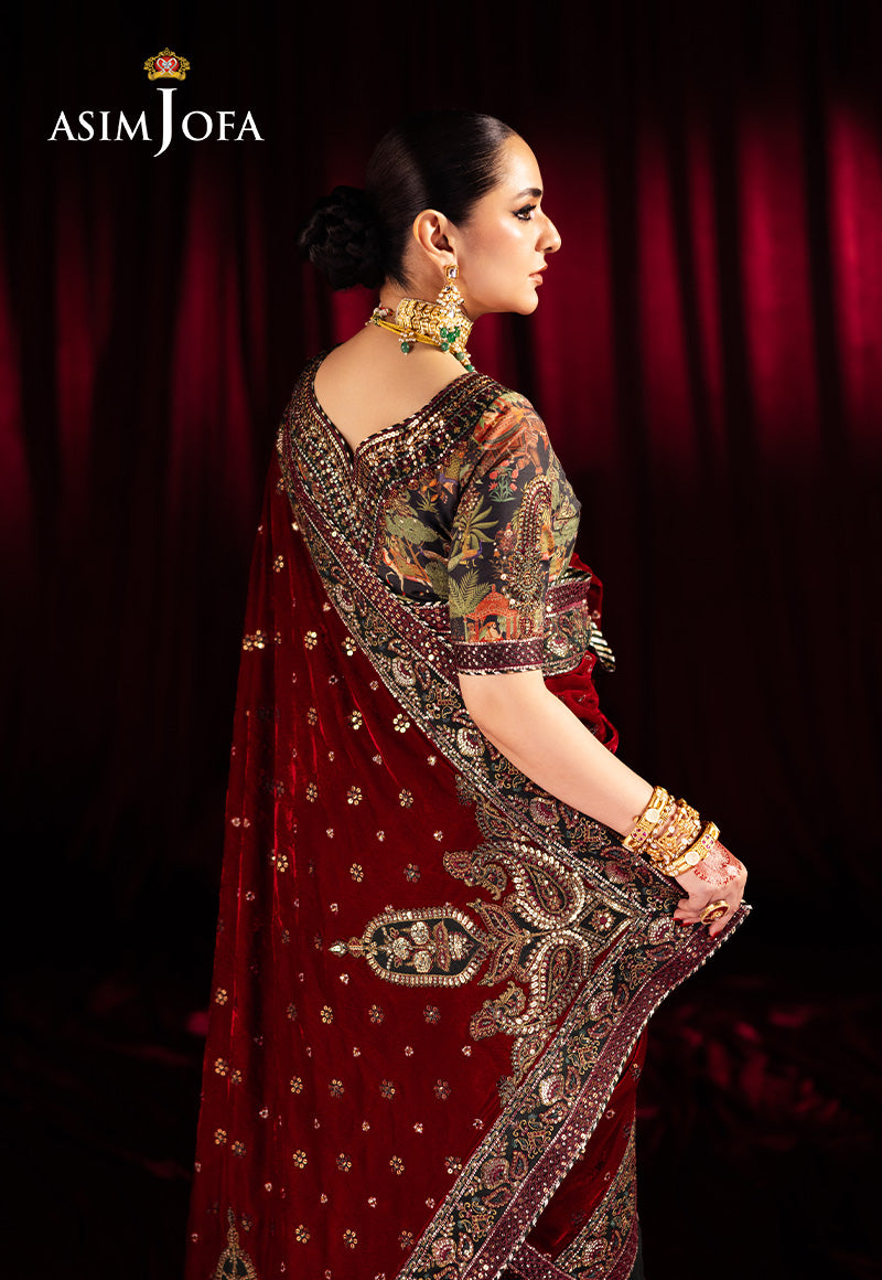 Asim Jofa Makhmal Ajmv-08 Embroidered Velvet 2 Pcs