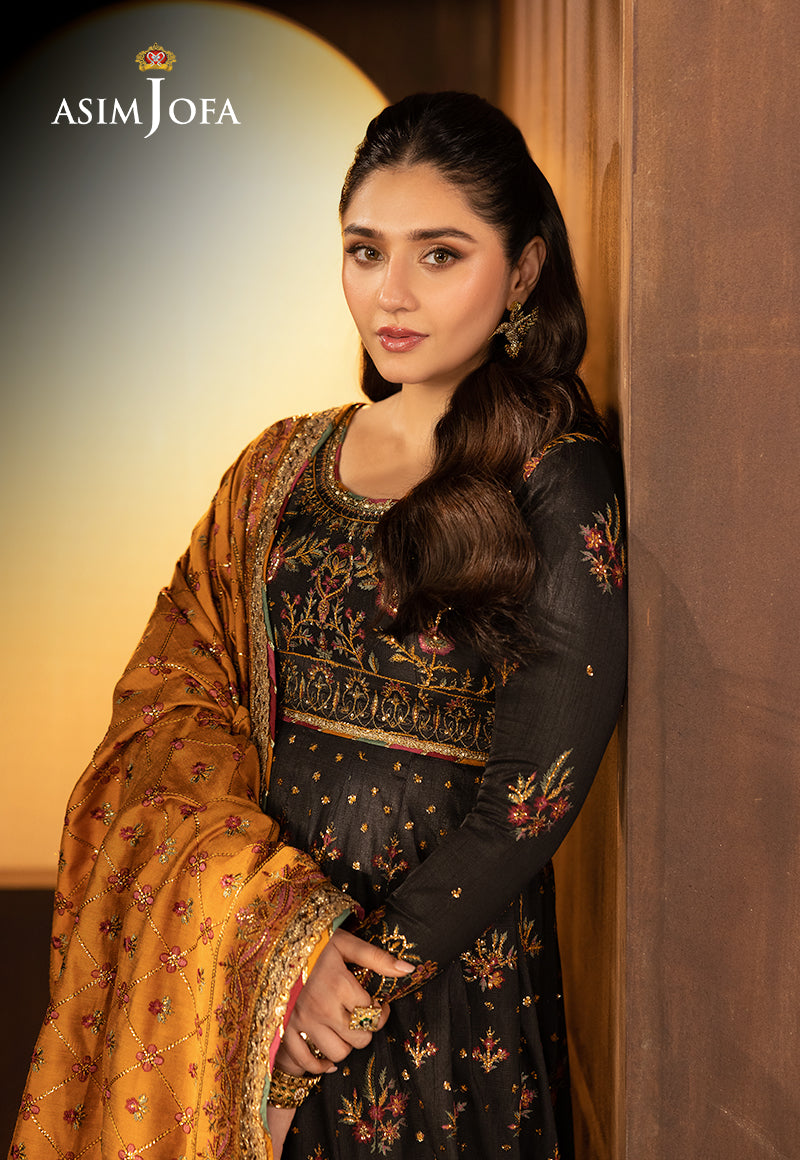 Asim Jofa Unstitched 3 Piece Luxury Festive Rejoice AJLFF-19 Embroidered Silk 3 Pcs