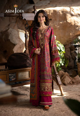 Asim Jofa Designers Limited Edition Ajuwd-18 Embroidered Viscose 3 Pcs
