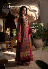Asim Jofa Designers Limited Edition Ajuwd-18 Embroidered Viscose 3 Pcs