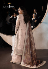 Asim Jofa Unstitched 3 Piece Luxury Festive Rejoice AJLFF-10 Embroidered Zari Tissue 3 Pcs