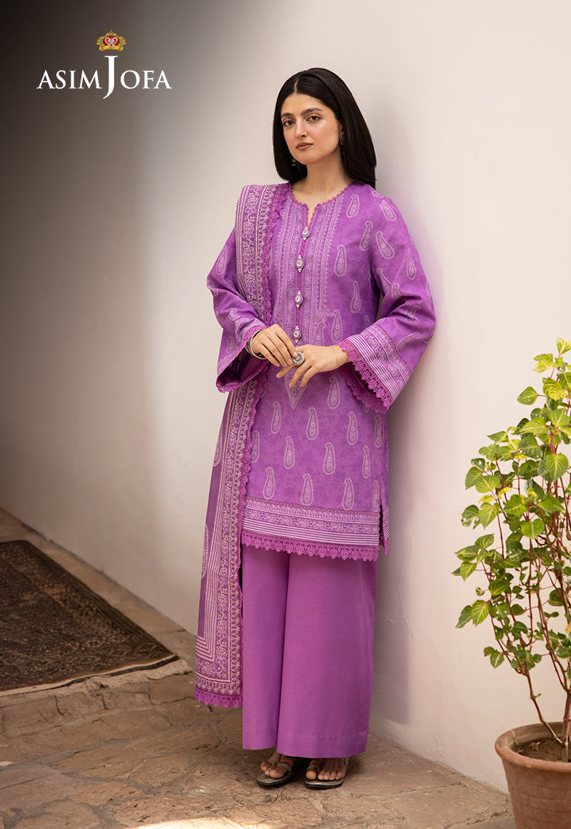Asim Jofa Designers Limited Edition Ajuwd-34 Printed Stitched 3 Pcs