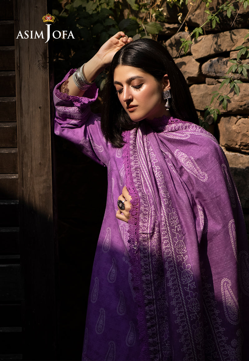 Asim Jofa Designers Limited Edition Ajuwd-34 Printed Stitched 3 Pcs