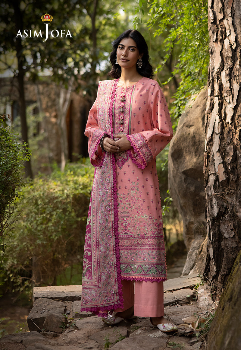 Asim Jofa Designers Limited Edition Ajuwd-41 Printed Stitched 3 Pcs