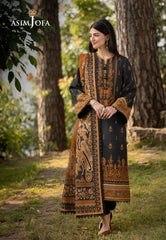 Asim Jofa Designers Limited Edition Ajuwd-37 Printed Khaddar 3 Pcs