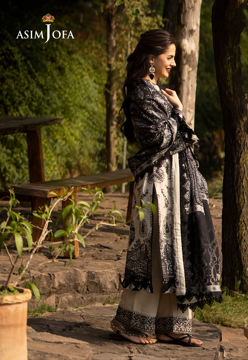 Asim Jofa Designers Limited Edition Ajuwd-04 Embroidered Stitched 3 Pcs