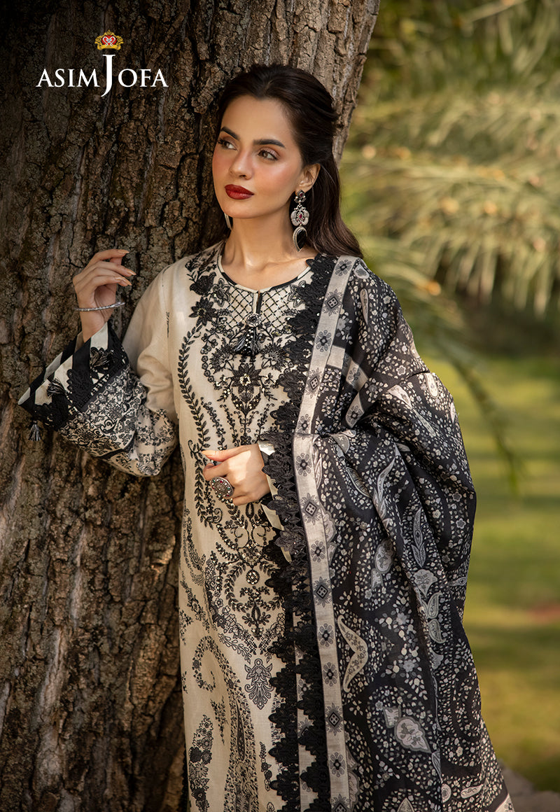 Asim Jofa Designers Limited Edition Ajuwd-04 Embroidered Stitched 3 Pcs
