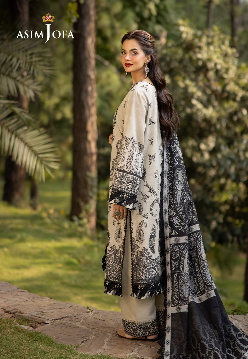 Asim Jofa Designers Limited Edition Ajuwd-04 Embroidered Stitched 3 Pcs