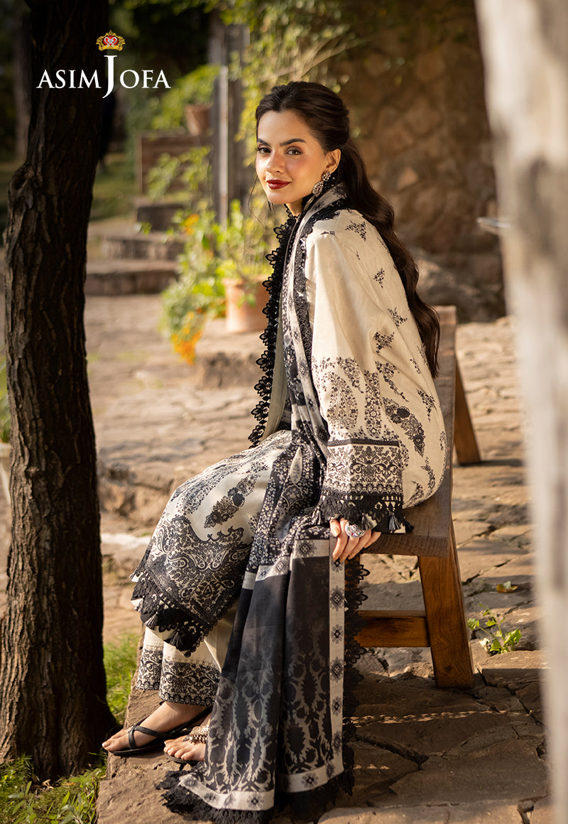 Asim Jofa Designers Limited Edition Ajuwd-04 Embroidered Stitched 3 Pcs
