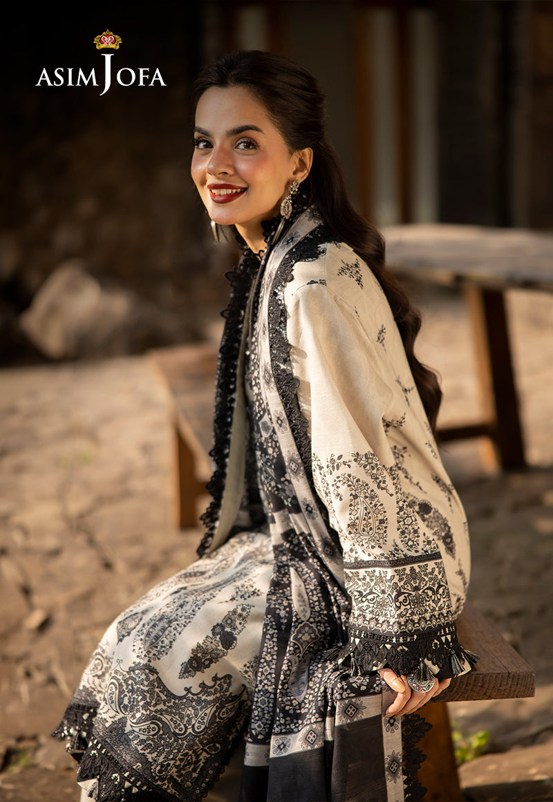 Asim Jofa Designers Limited Edition Ajuwd-04 Embroidered Stitched 3 Pcs