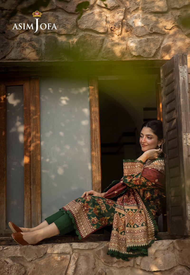 Asim Jofa Designers Limited Edition Ajuwd-31 Printed Stitched 3 Pcs