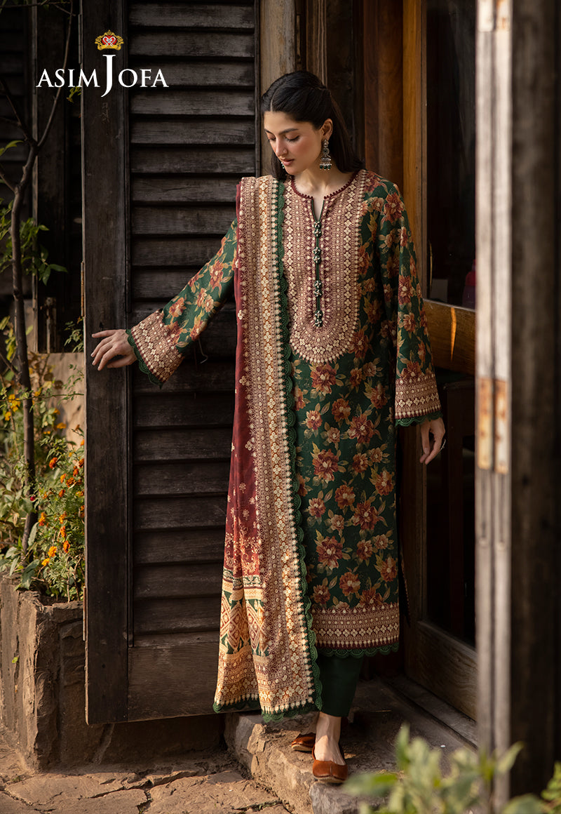Asim Jofa Designers Limited Edition Ajuwd-31 Printed Stitched 3 Pcs
