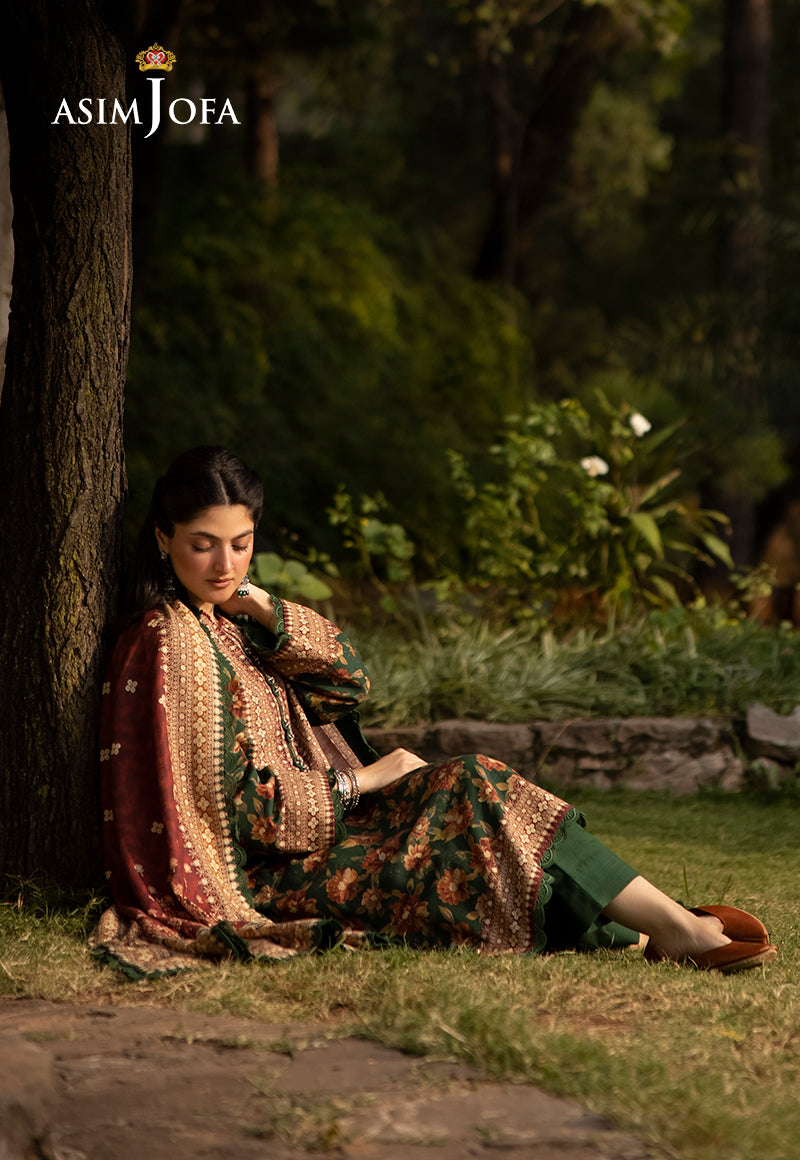Asim Jofa Designers Limited Edition Ajuwd-31 Printed Stitched 3 Pcs