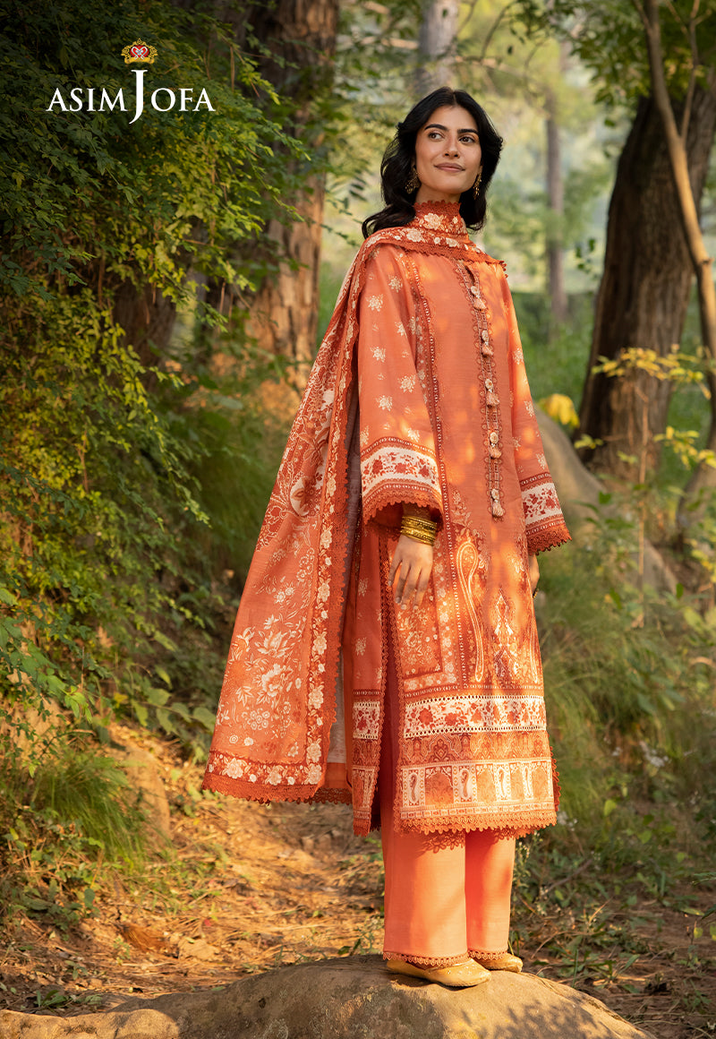 Asim Jofa Designers Limited Edition Ajuwd-39 Printed Stitched 3 Pcs