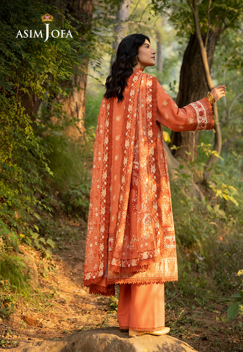 Asim Jofa Designers Limited Edition Ajuwd-39 Printed Stitched 3 Pcs