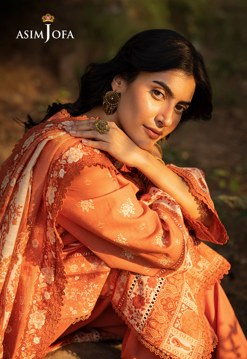 Asim Jofa Designers Limited Edition Ajuwd-39 Printed Stitched 3 Pcs