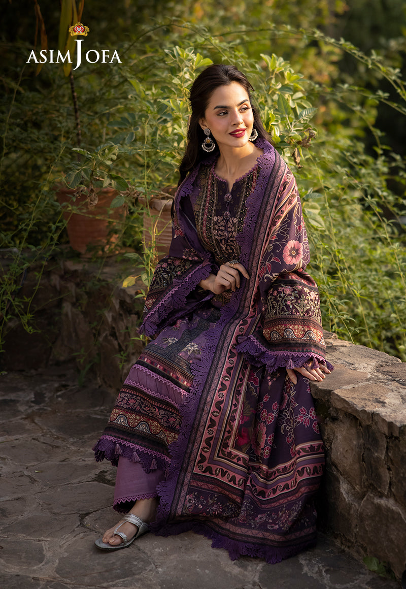 Asim Jofa Designers Limited Edition Ajuwd-05 Embroidered Khaddar 3 Pcs