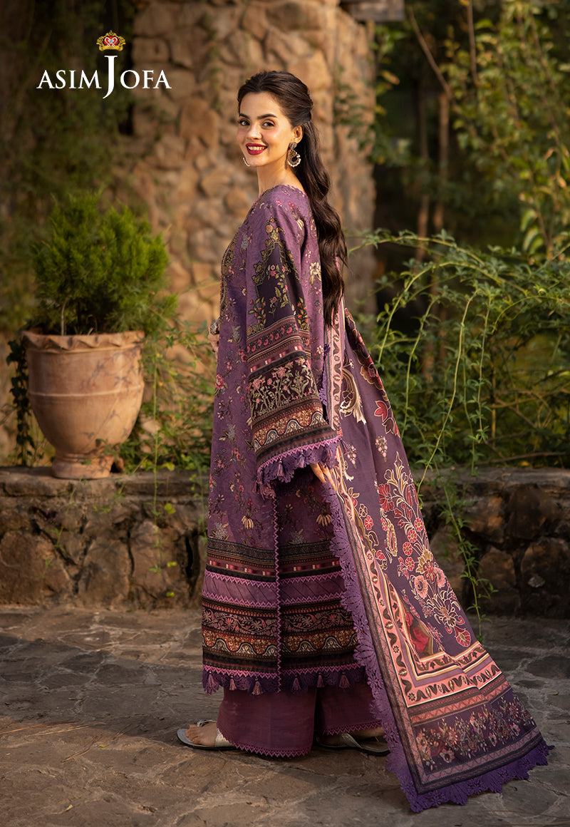 Asim Jofa Designers Limited Edition Ajuwd-05 Embroidered Khaddar 3 Pcs