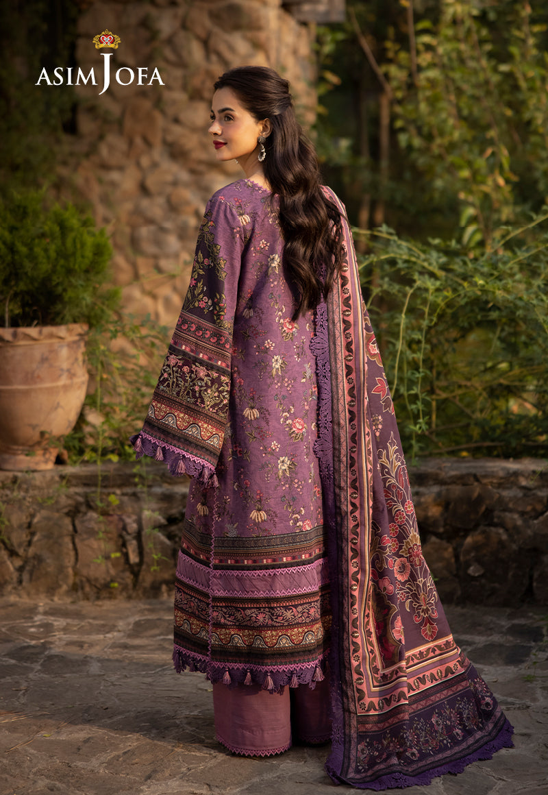 Asim Jofa Designers Limited Edition Ajuwd-05 Embroidered Khaddar 3 Pcs