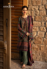 Asim Jofa Designers Limited Edition Ajuwd-17 Embroidered Stitched 3 Pcs