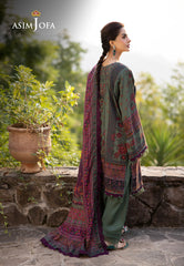Asim Jofa Designers Limited Edition Ajuwd-17 Embroidered Stitched 3 Pcs