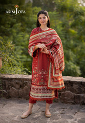 Asim Jofa Designers Limited Edition Ajuwd-35 Printed Stitched 3 Pcs