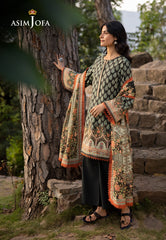 Asim Jofa Winter Collection Ajuw-43 Printed Khaddar 3 Pcs