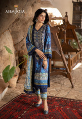 Asim Jofa Designers Limited Edition Ajuwd-16 Embroidered Stitched 3 Pcs
