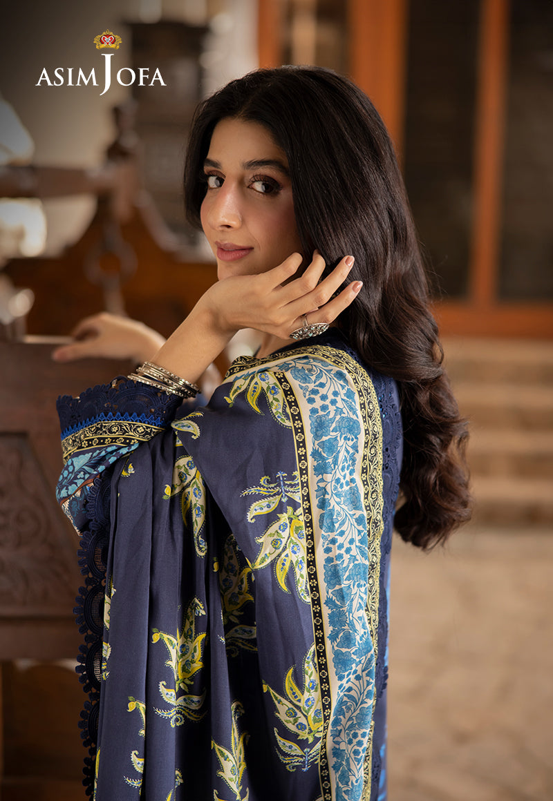 Asim Jofa Designers Limited Edition Ajuwd-16 Embroidered Stitched 3 Pcs