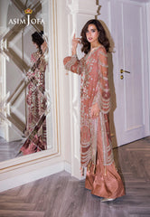Asim Jofa Designers Limited Edition Ajffd-08 Embroidered Chiffon Stitched 3 Pcs